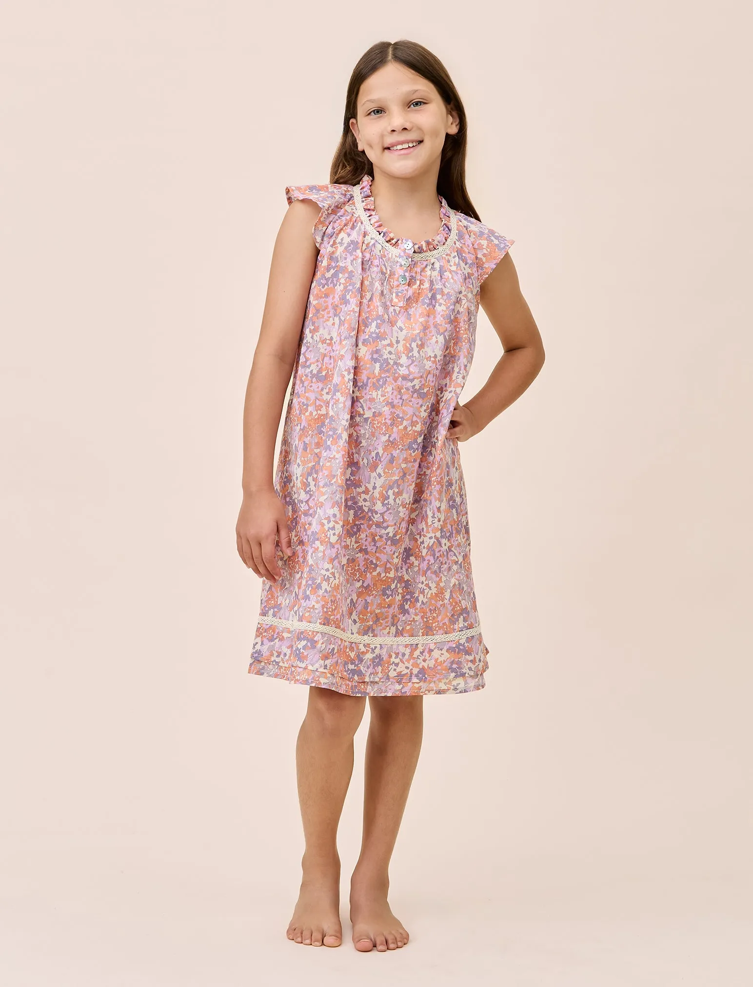 Adeline Girls Flutter Nightgown