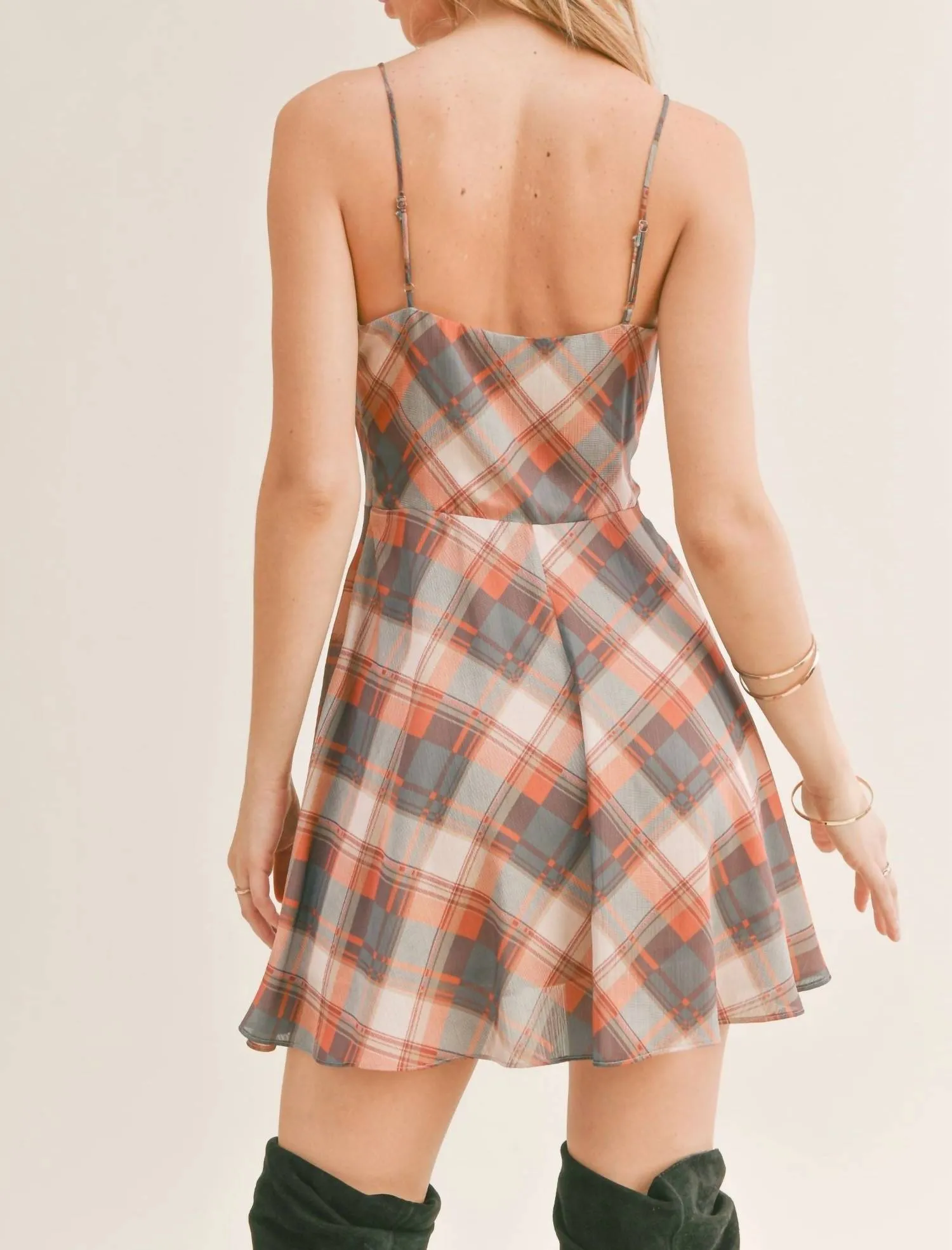 Almost Famous Cowl Neck Mini Dress