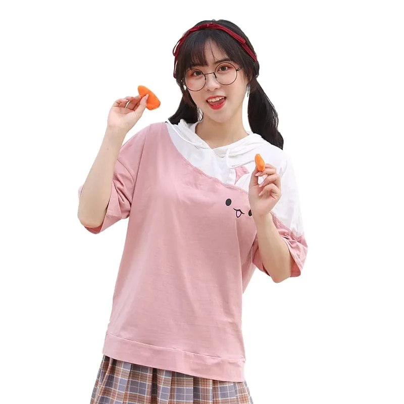 Carrot Bun Kawaii Hoody Tee
