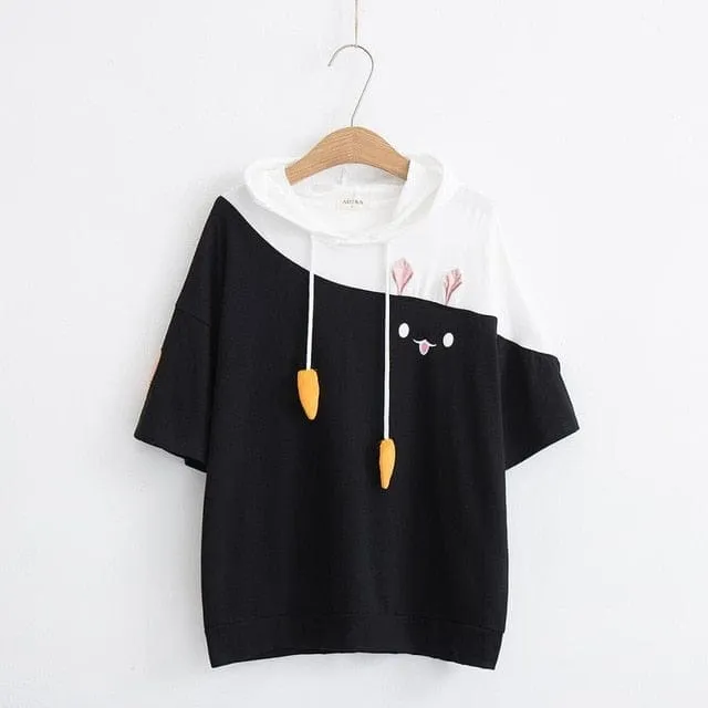 Carrot Bun Kawaii Hoody Tee