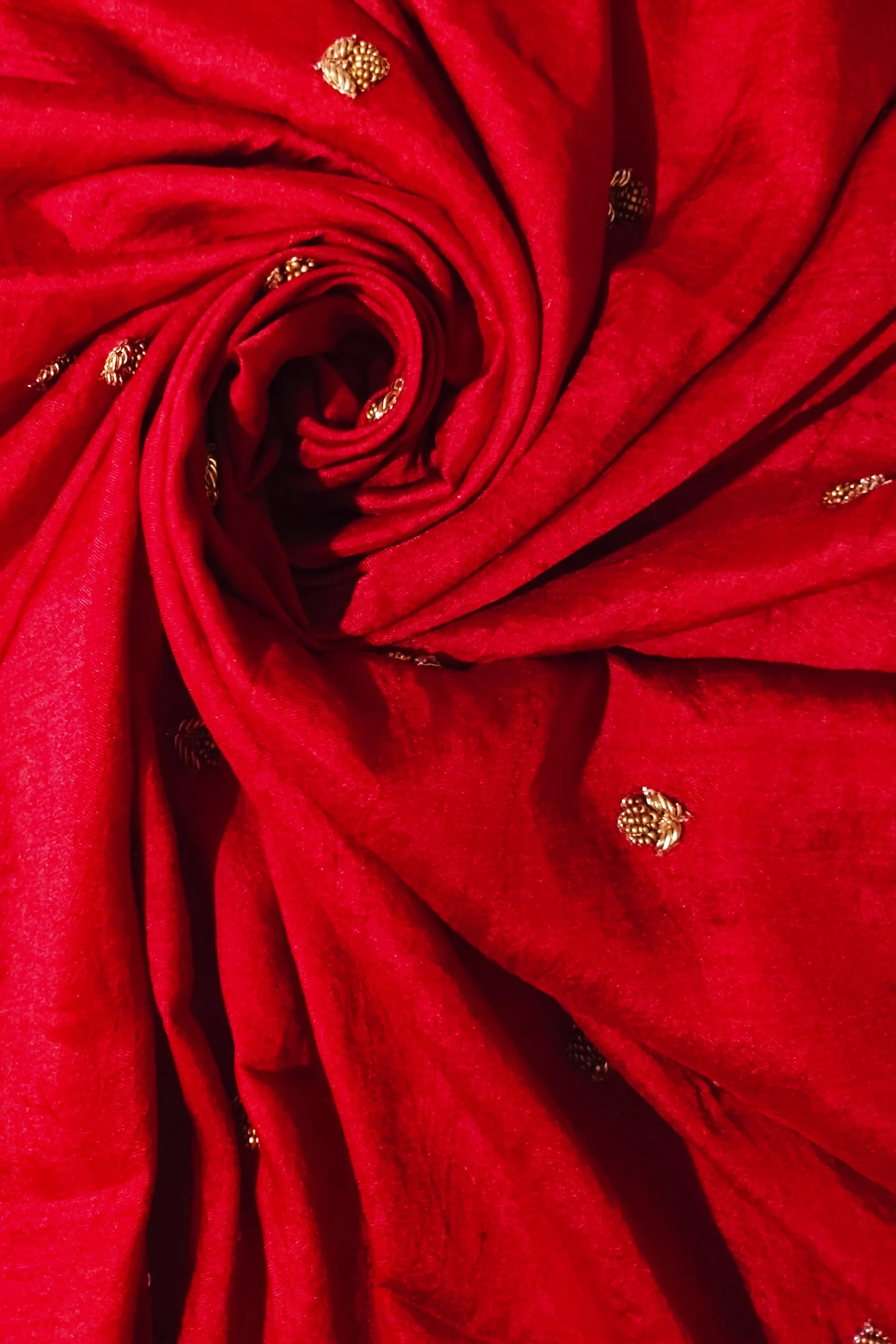Embroidered Silk Blouse Fabric 1 metre