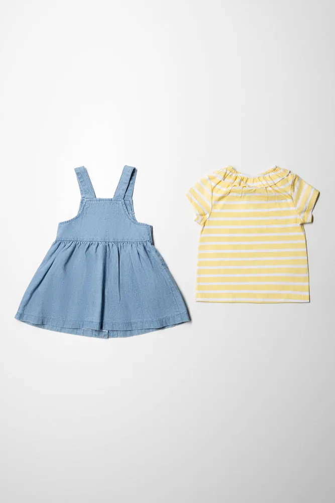 Flared Pinni Set Blue
