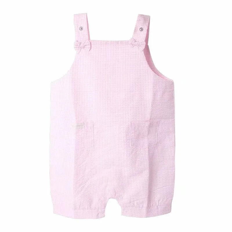 FLYBYFLY Checkered baby jumpsuit- Pink