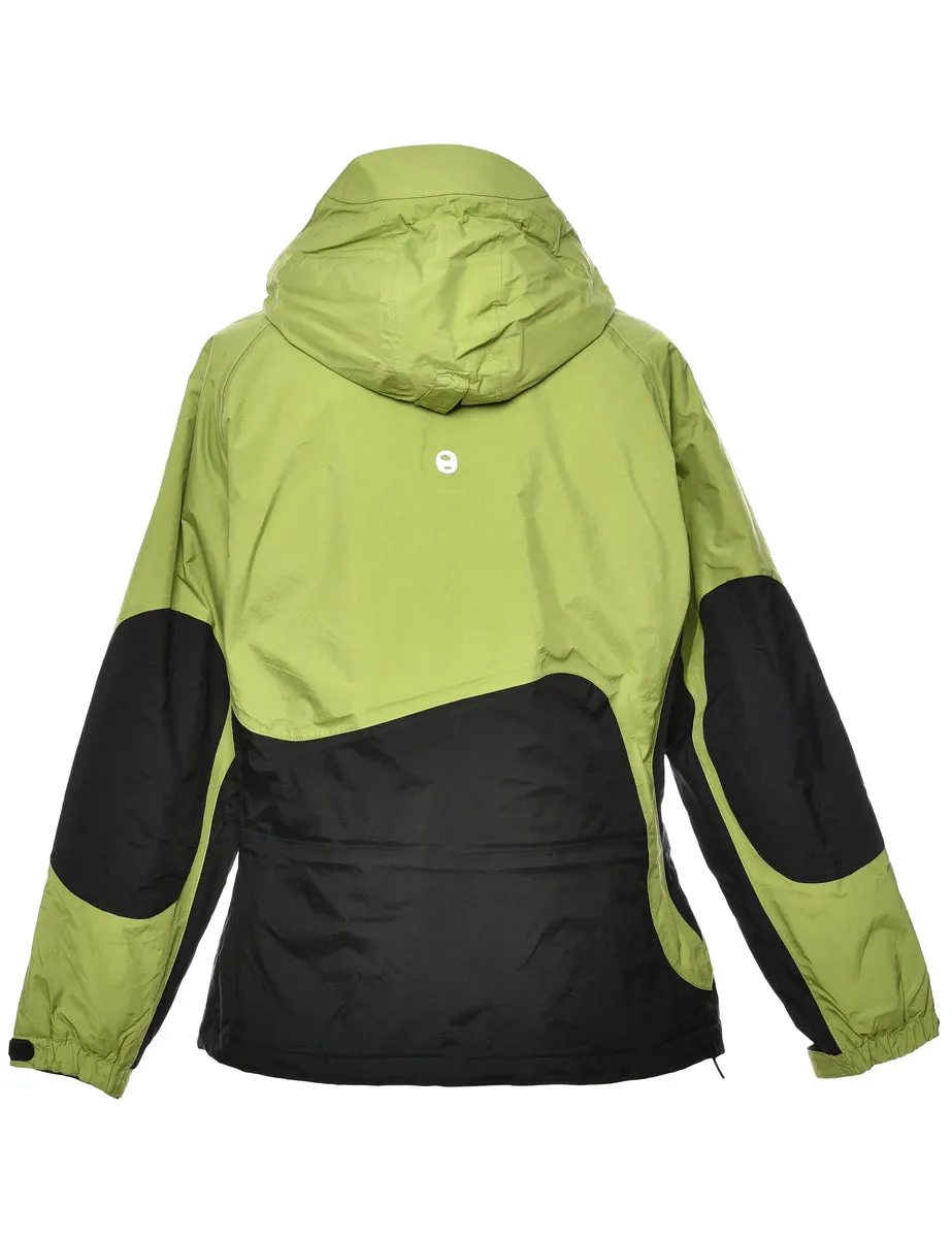 Green & Black Two-Tone Mountaineering Jacket - L