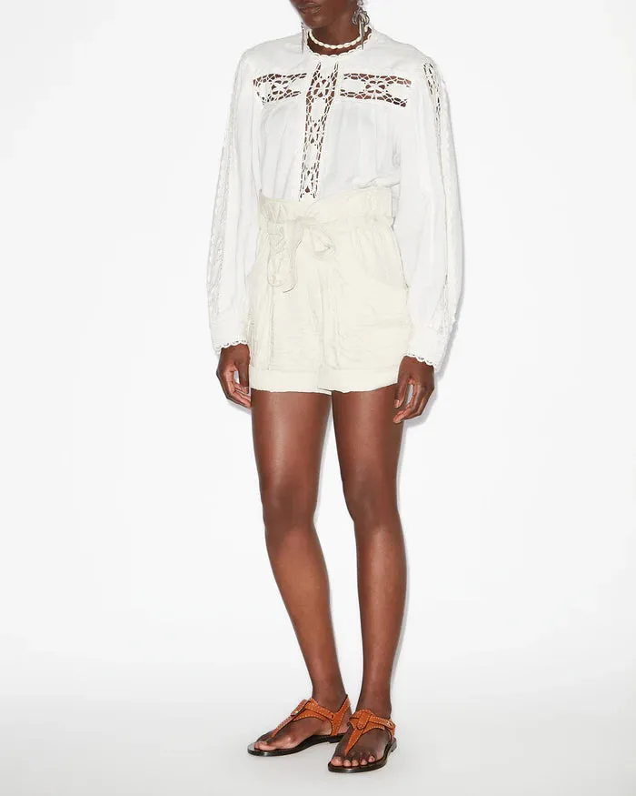 Isabel Marant Sereni Short in Ecru