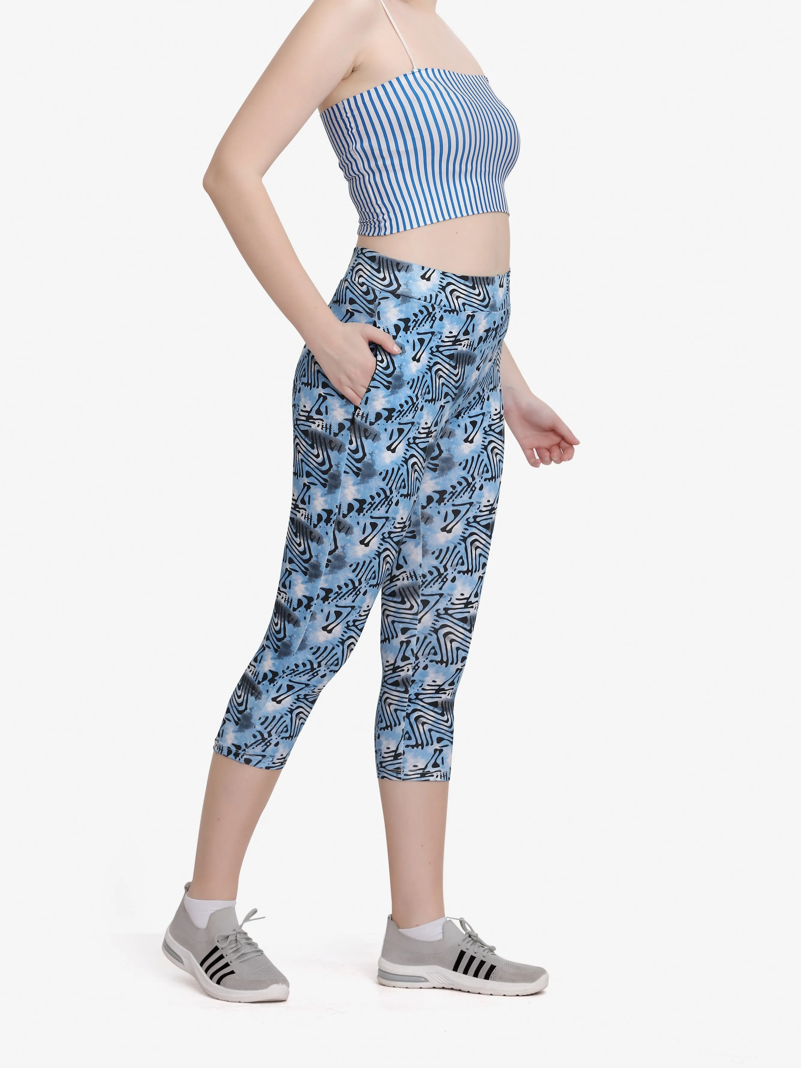 Light Blue MS Capri Pant