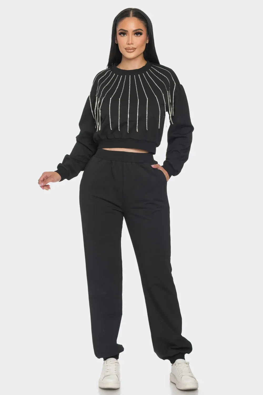 Rhinestone Lounge Set