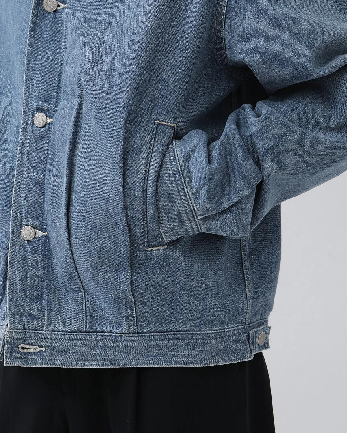 SELVEDGE FADED LIGHT DENIM BLOUSON