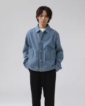 SELVEDGE FADED LIGHT DENIM BLOUSON