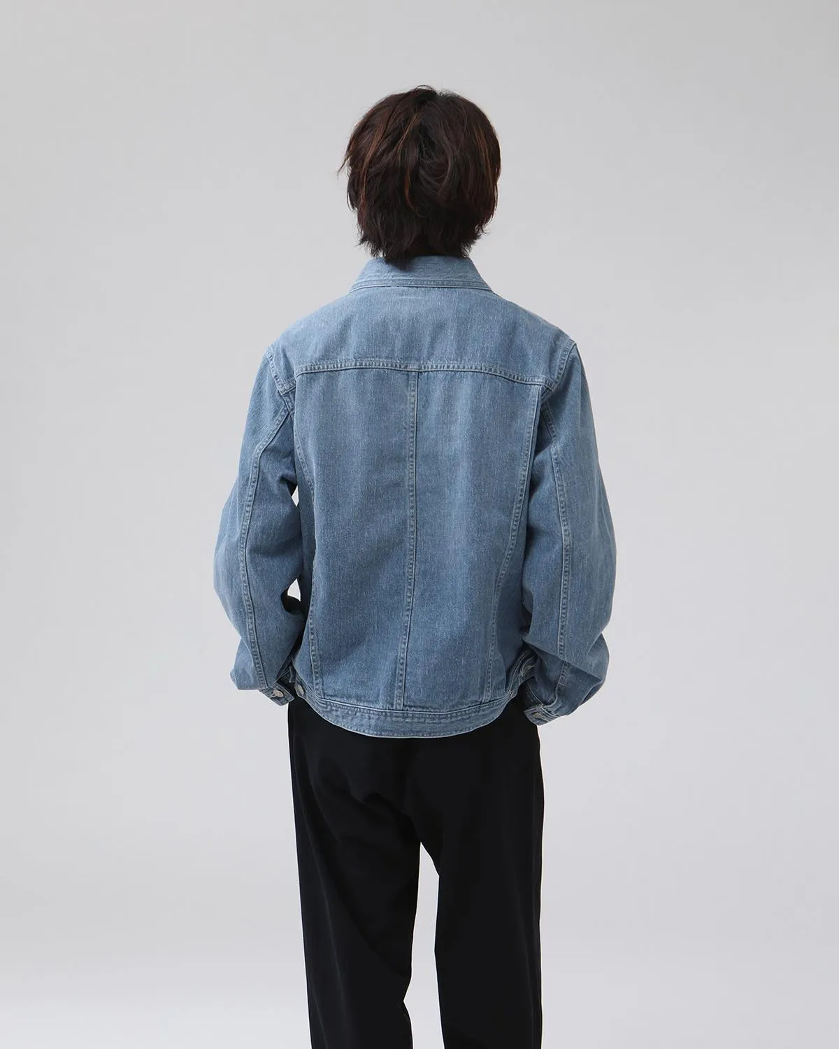 SELVEDGE FADED LIGHT DENIM BLOUSON