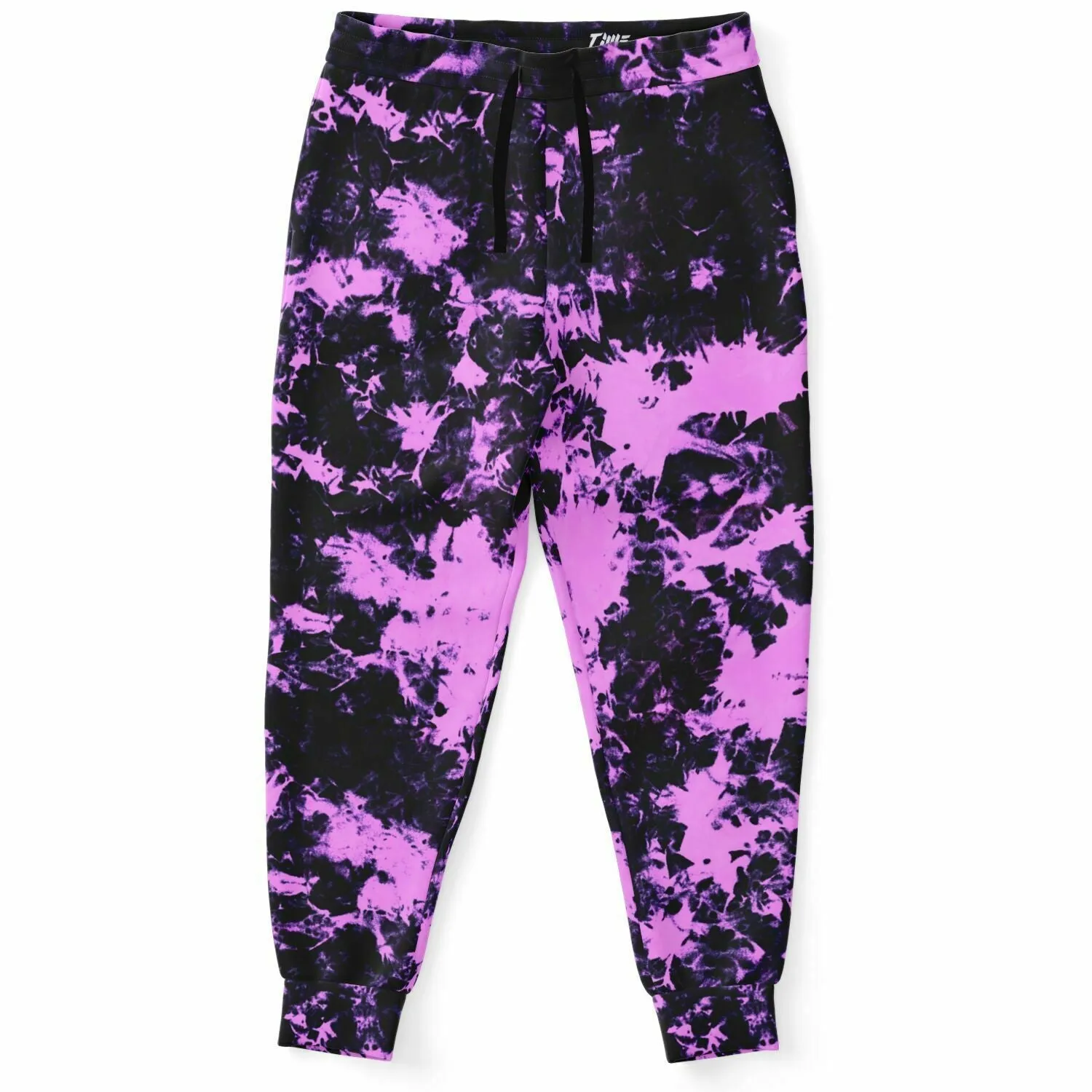 Tie-Dye Effect Joggers Black Pink | Retro pop Fashion Joggers
