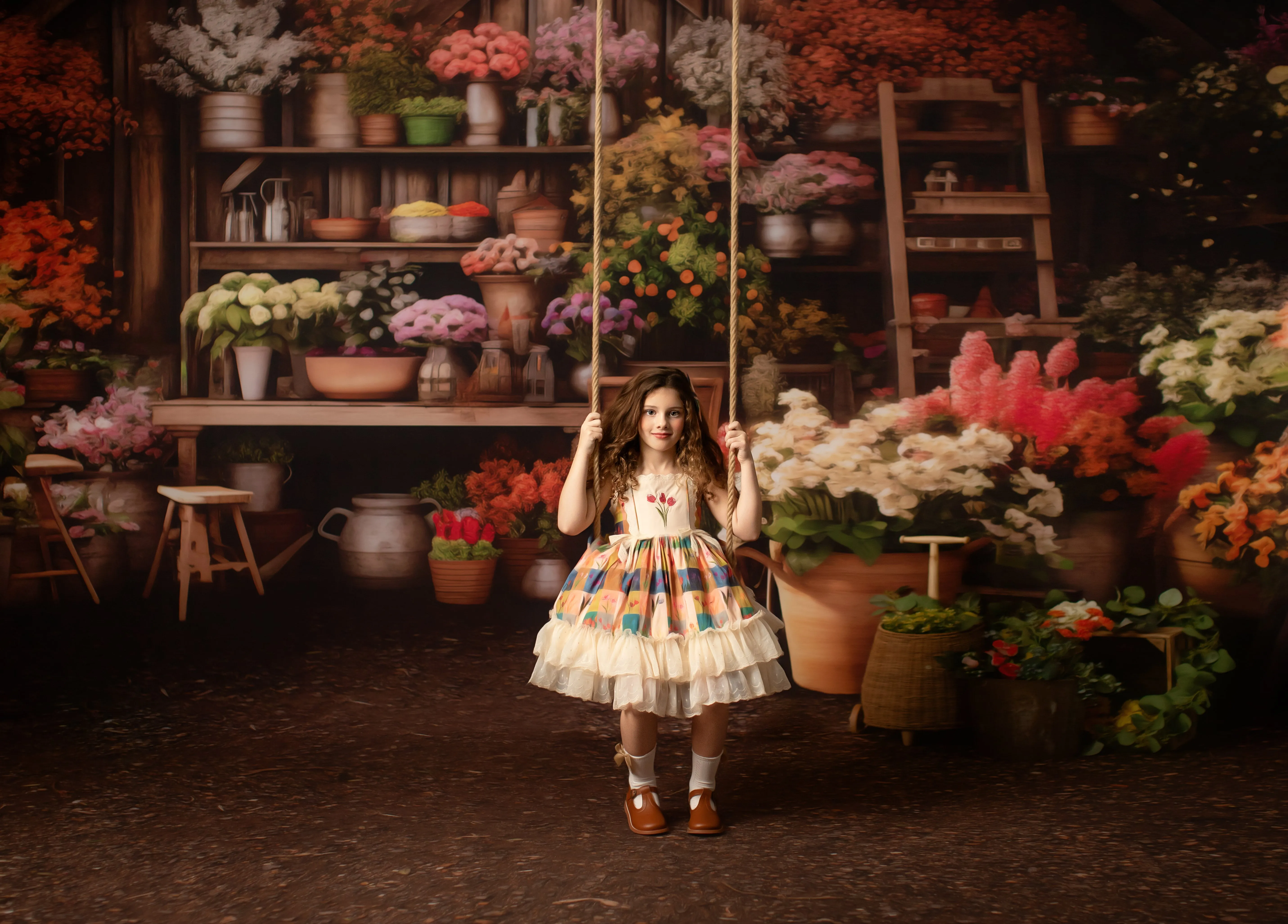 Tulip Serenity -Finnegan and Lace Vintage inspired Dress Set (Includes Bow and Shorts)