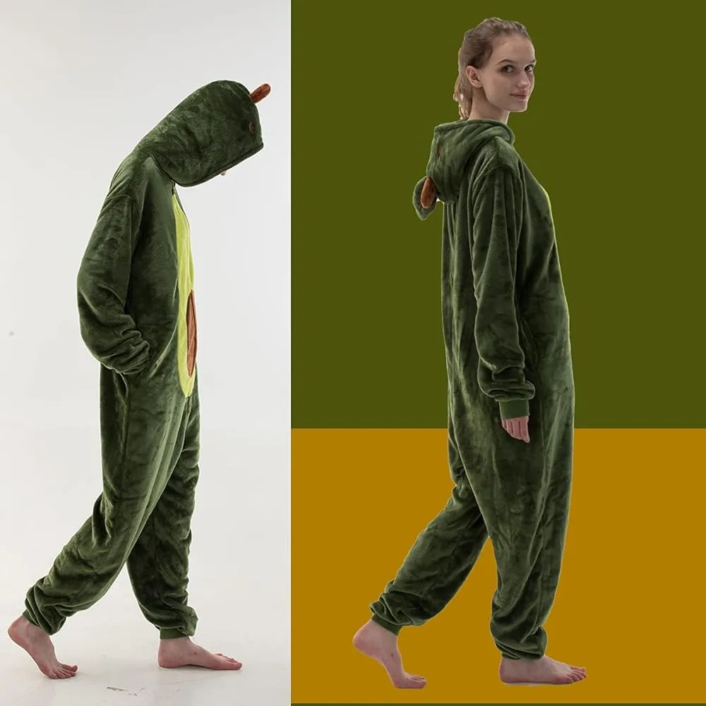 WDPCA - COSUSKET Snug Fit Unisex Adult Onesie Pajamas, Flannel Cosplay Animal One Piece Halloween Costume Sleepwear Homewear